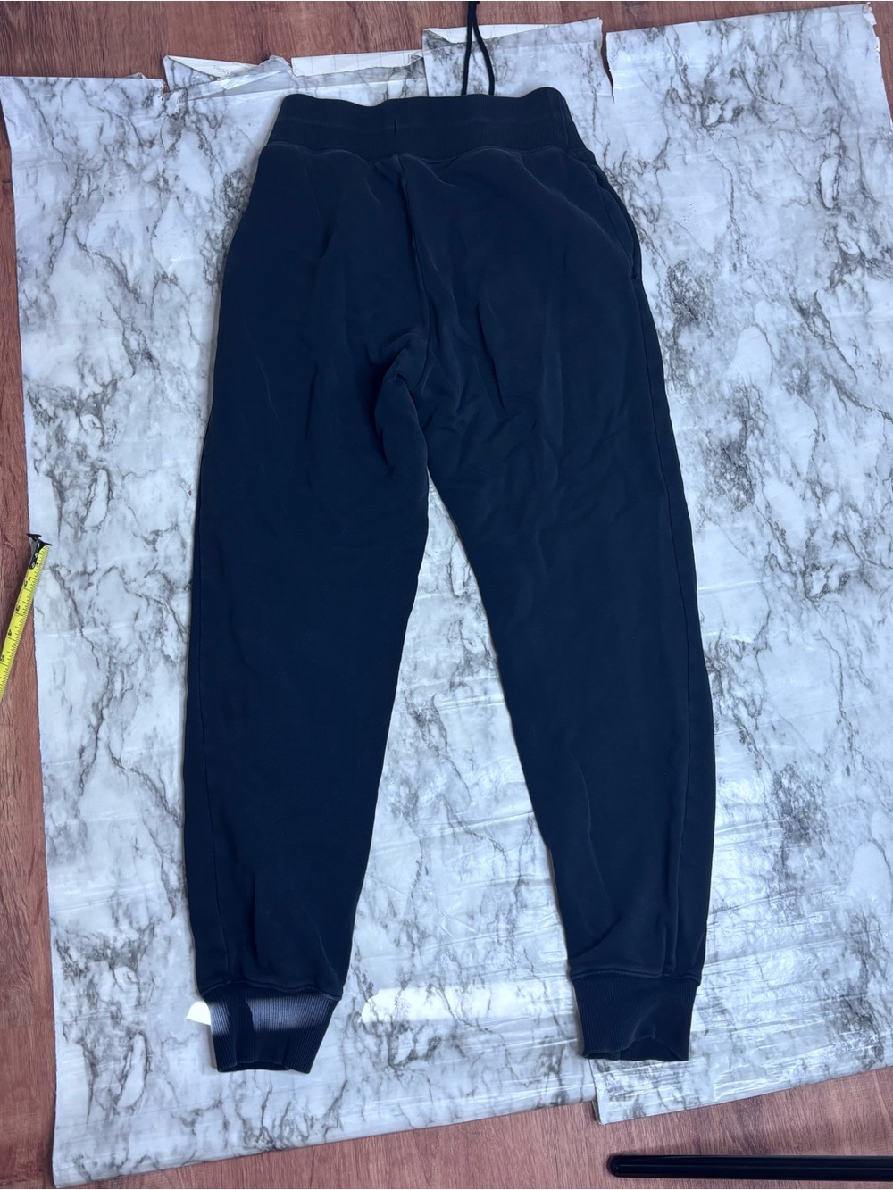 Nike Black Jogger Sweatpants joggers fit White Swoosh size small loungewear - Picture 4 of 8